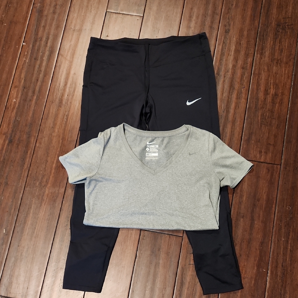 Nike Dri-FIT Black Activewear Set